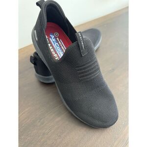 Skechers‎ Ultra Flex Slip On Women’s 11 Shoes Black Slip Resistant Sneakers Work